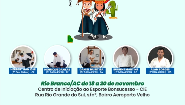 Rio Branco sedia o 1º Encontro Norte e Nordeste de Aikido